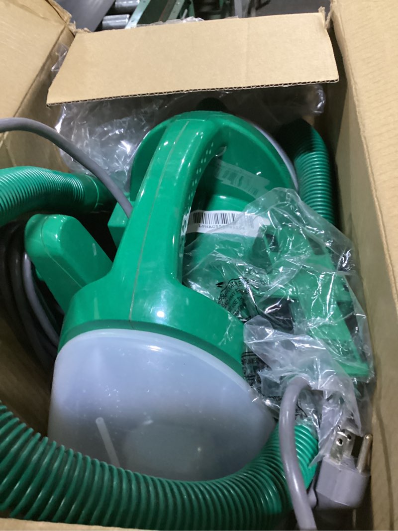 Condition photo showing As Is for BISSELL Little Green Multi-Purpose Portable Carpet and Upholstery Cleaner, Car and Auto Detailer, with Exclusive Specialty Tools, Green, 1400B