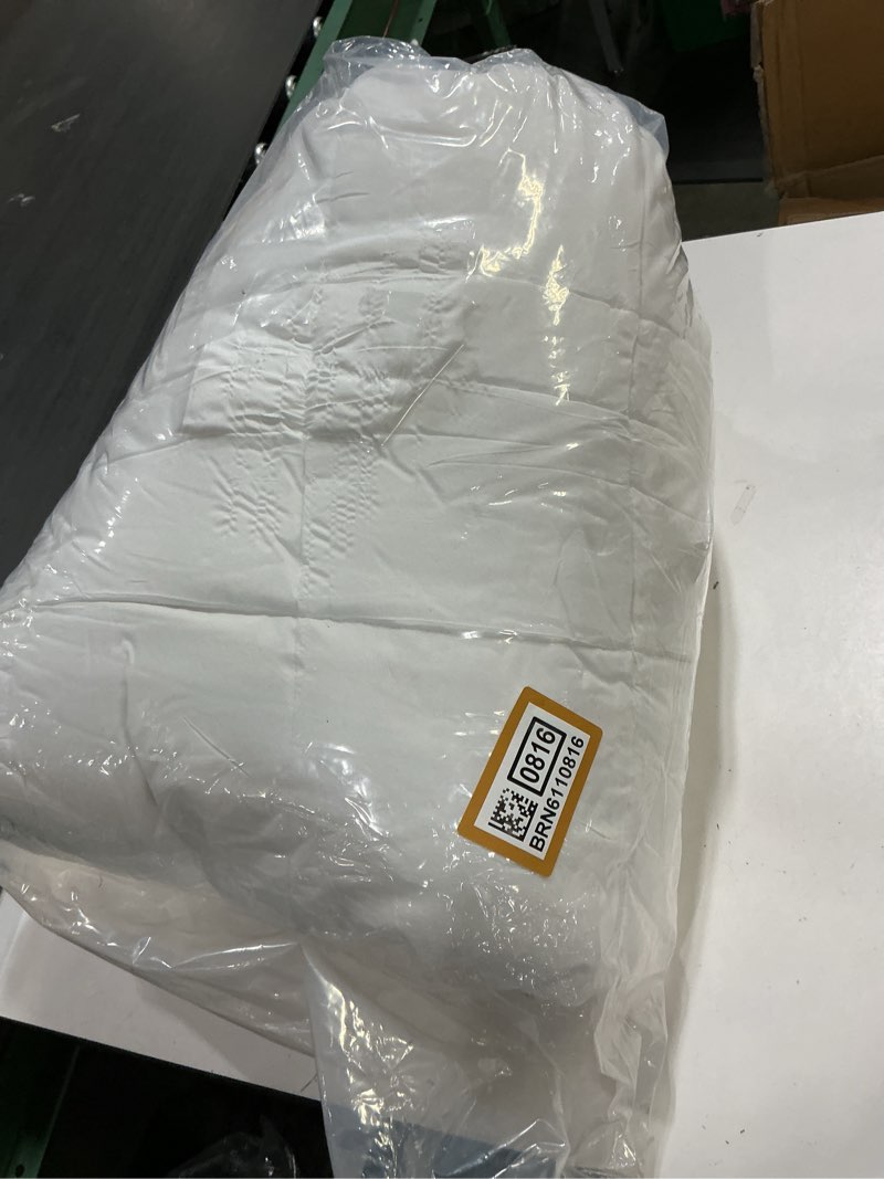 Condition photo showing As Is for Utopia Bedding Comforter Duvet Insert, Quilted Comforter with Corner Tabs, Box Stitched Down Alternative Comforters Queen Size (Beige) Queen Beige