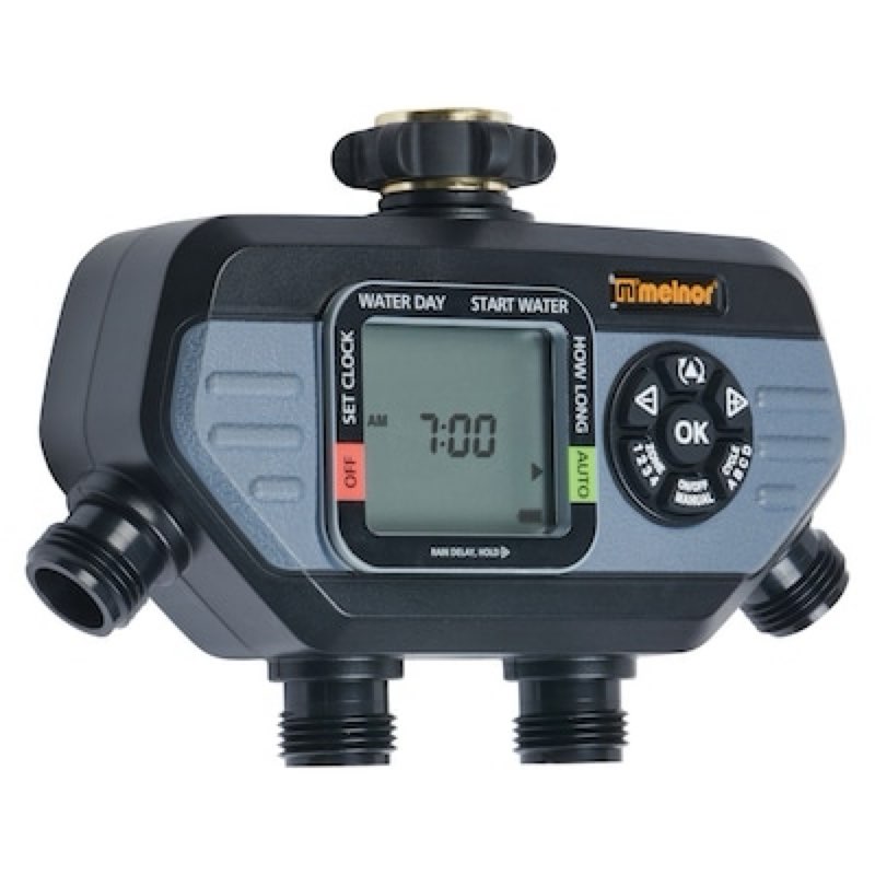 melnor 4 output port stationary digital hose end timer