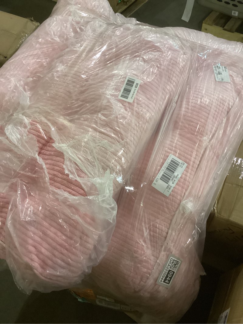 Condition photo showing As Is for MAXYOYO Folding Sofa Bed, Convertible Sleeper Chair with Pillow Foldable Mattress with Back Support, Portable Fold Out Chair Bed Comfy Floor Sofa Lounge for Living Room Bedroom, Pink, Single Single Pink