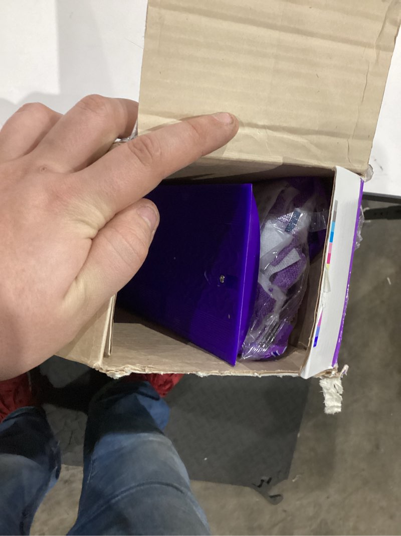 Condition photo showing Good Condition for Swiffer PowerMop Multi-Surface Mop Kit for Floor Cleaning, Includes PowerMop, 2 Mopping Pad Refills, 1 Cleaning Solution with Fresh Scent and 2 Batteries Purple and White