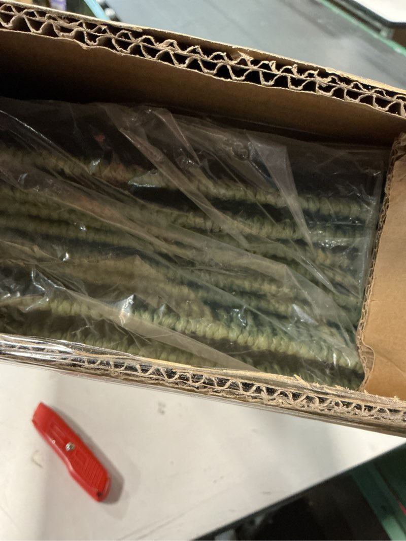 Condition photo showing New/Like New for Handwoven Paper Woven Cube Basket Organizer with Handles set of 4 Foldable Storage baskets for Bedroom Living Room Cubby Storage Units for Clothes Books Toys (Green, 13" L x 13" W x 13" H) Green 13" L x 13" W x 13" H