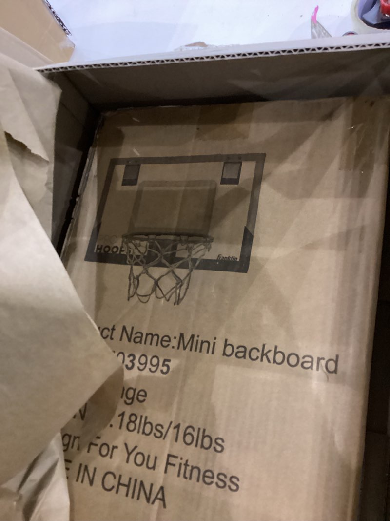 SPOFLYINN Mini Basketball Hoops, Kids Indoor Over The Door Mini Hoop Set with Ball and Pump, Wall Mo