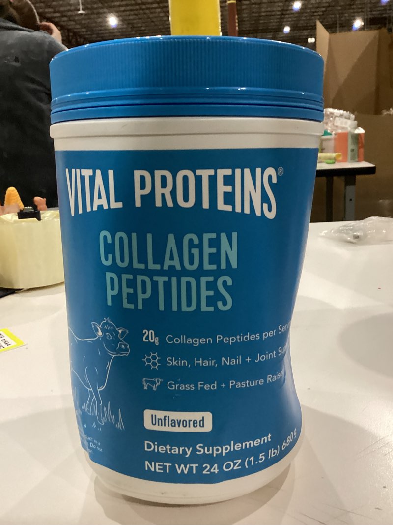 Condition photo showing As Is for Vital Proteins Collagen Peptides Unflavored Dietary Supplement (Net Wt 24 Oz),