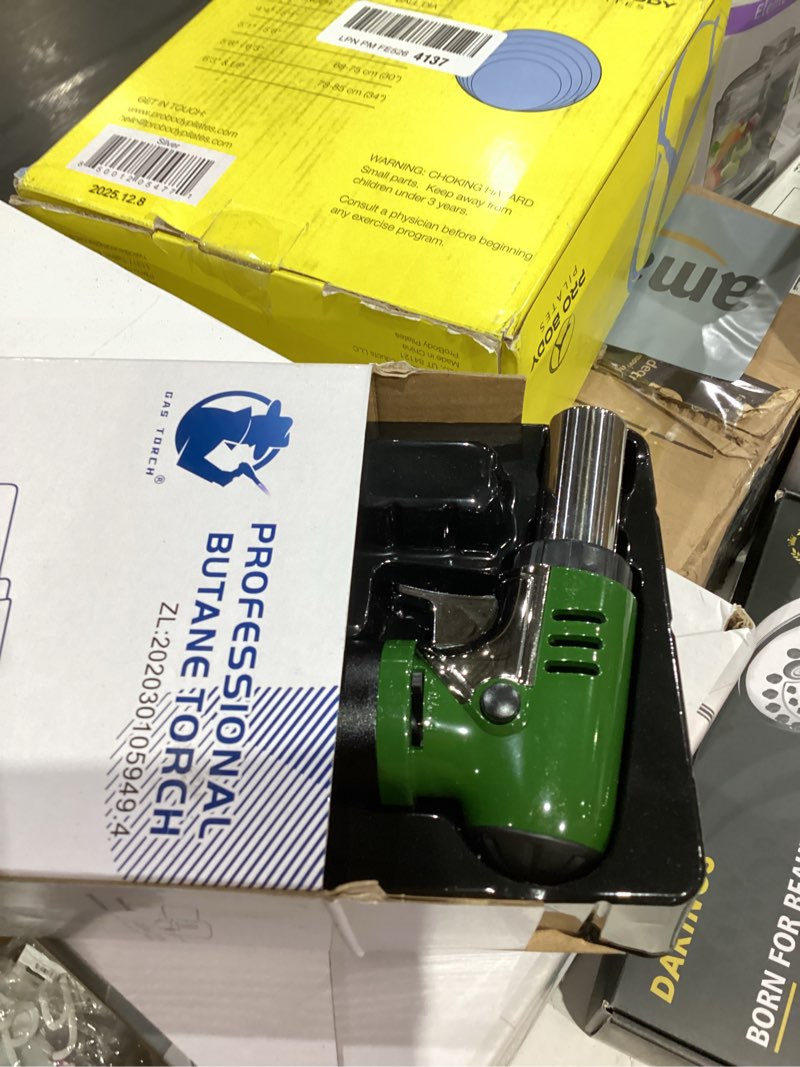 Condition photo showing Good Condition for Refillable Butane Torch with Fuel Gauge & Safety Lock - Adjustable Flame - Perfect for Welding, Resin Art, & More - One-handed Operation (Butane Gas Not Included) Standard