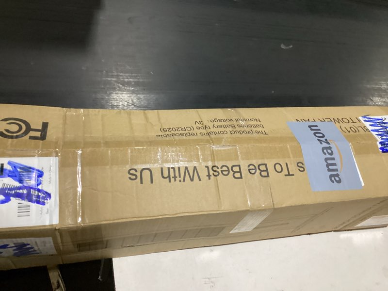 Condition photo showing Good Condition for evaporative air cooler - swamp cooler with 3l water tank, 3 modes & 3 speeds, remote control, 12h timer, 50° oscillating portable bladeless cooling tower fan for room bedroom office mother's day white