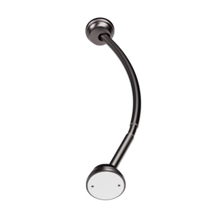 Zenna Home Rustproof Curved Shower Curtain Rod, No Drill Tension or Permanent Mount Adjustable Curve