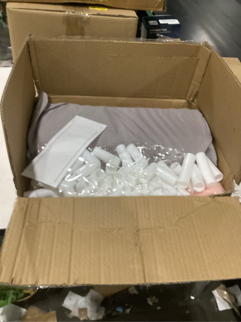 Condition photo showing Good Condition for kids play tent with mat, large playhouse tent indoor toddler girl tent with pompoms door curtains, princess tents children play house for girls birthday toy house gift, play cottage (pink) pink play tent