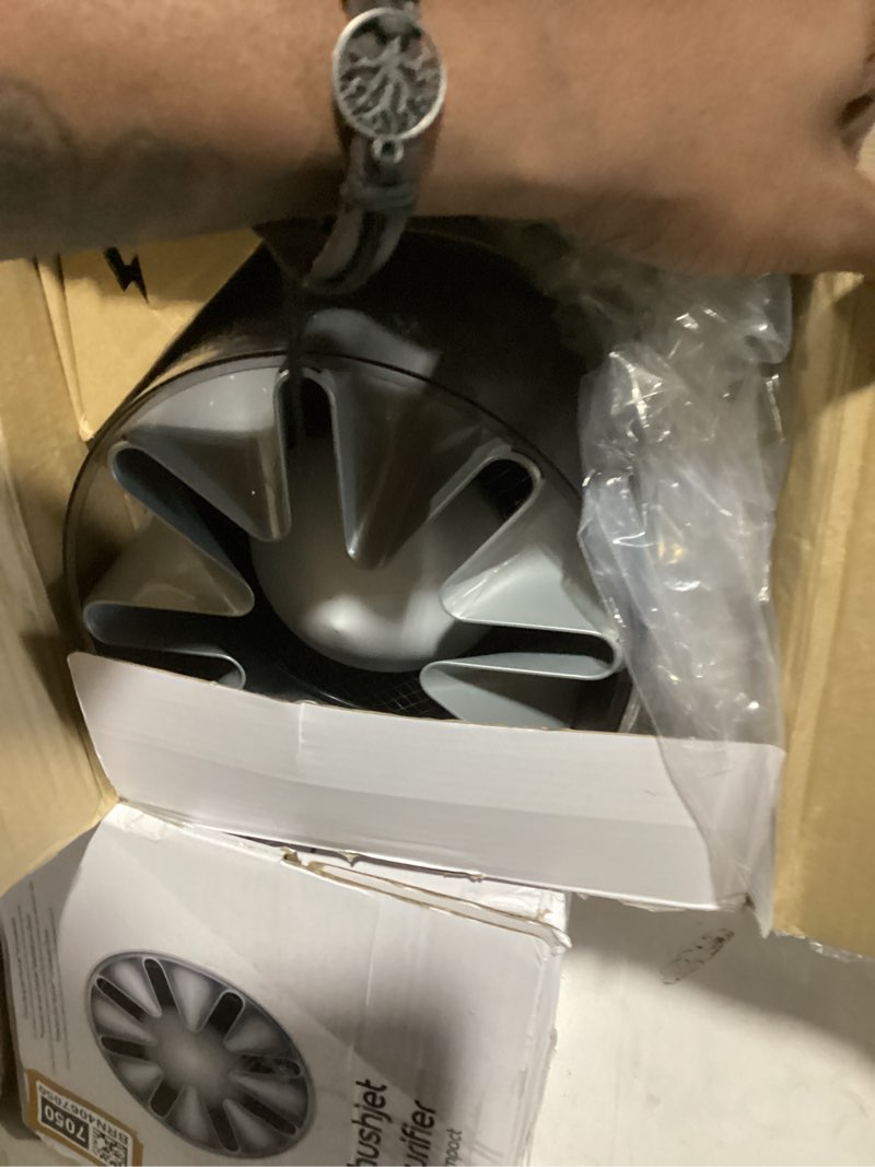 Condition photo showing New/Like New for dyson hushjet compact purifier, engineered for powerful, whisper-quiet, whole-room air purification, homes with pets, allergies, fully-sealed filtration, 5-year no change filter (white/silver)