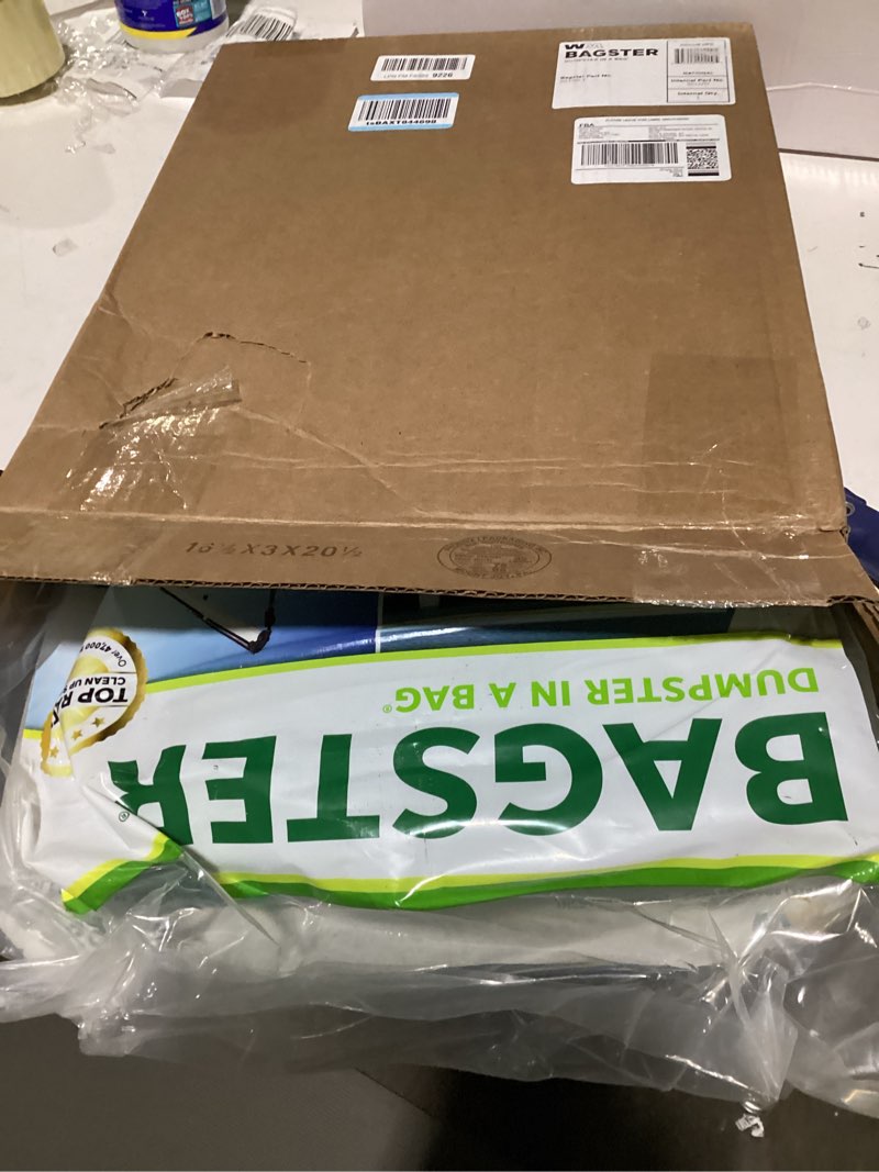 Condition photo showing New/Like New for BAGSTER 3CUYD Dumpster in a Bag holds up to 3,300 lb, Green