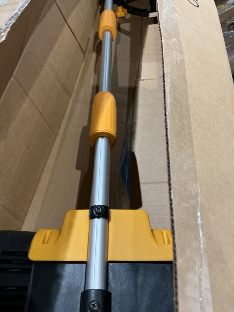Condition photo showing As Is for 12" cordless snow shovel compatible with dewalt 20v max battery(no battery) electric snow shovel with directional plate & adjustable front handle, cordless snow blower for driveway/patio/sidewalk