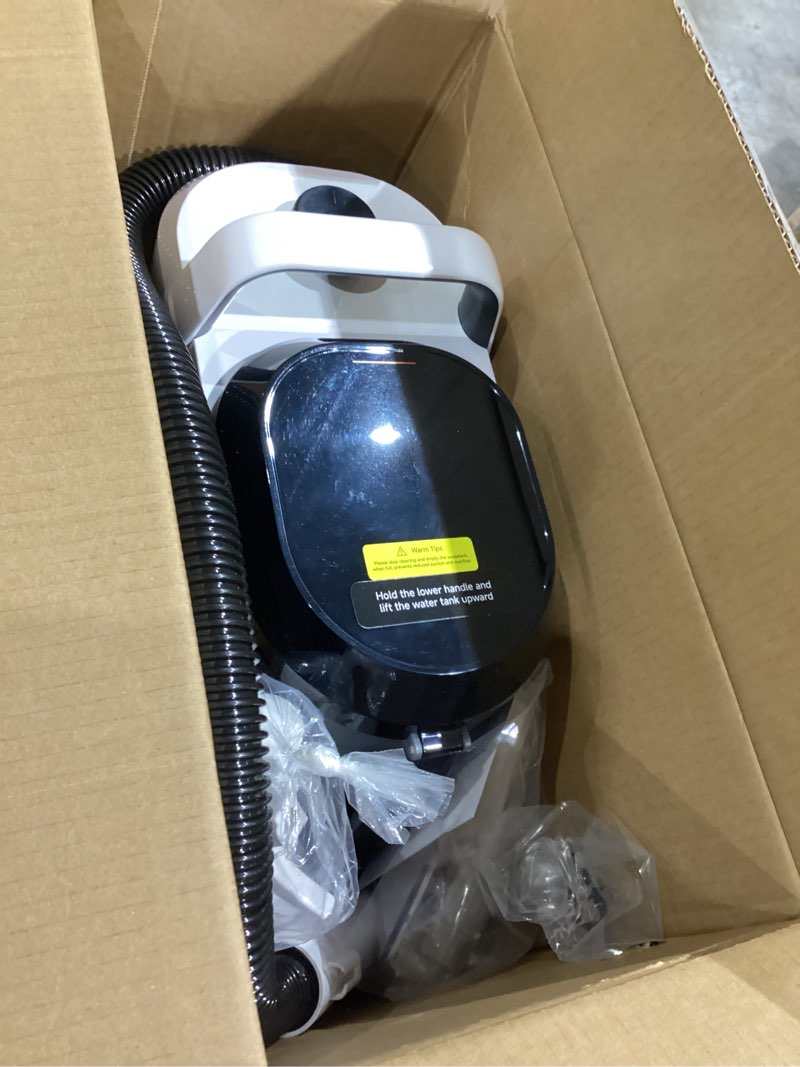 Condition photo showing Good Condition for uwant portable carpet and upholstery for deep cleaner, 18kpa carpet cleaner machine for cars, pets with pet pro solution and self cleaning set of 1 for spot, rug, couch white-cappuccino