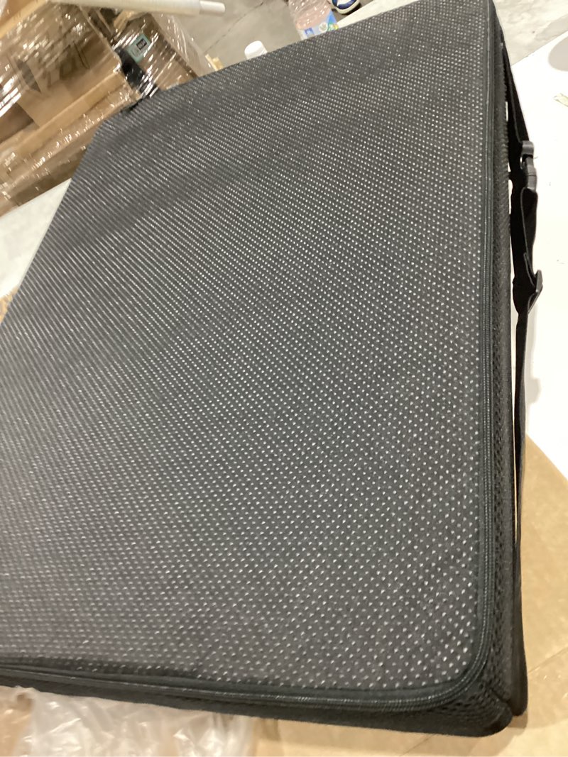 Condition photo showing Good Condition for rectangle soft memory foam chair pad cover non-slip breathable air mesh saddle bar stool seat cushion with snap-on button tie for home kitchen dining bench school office 