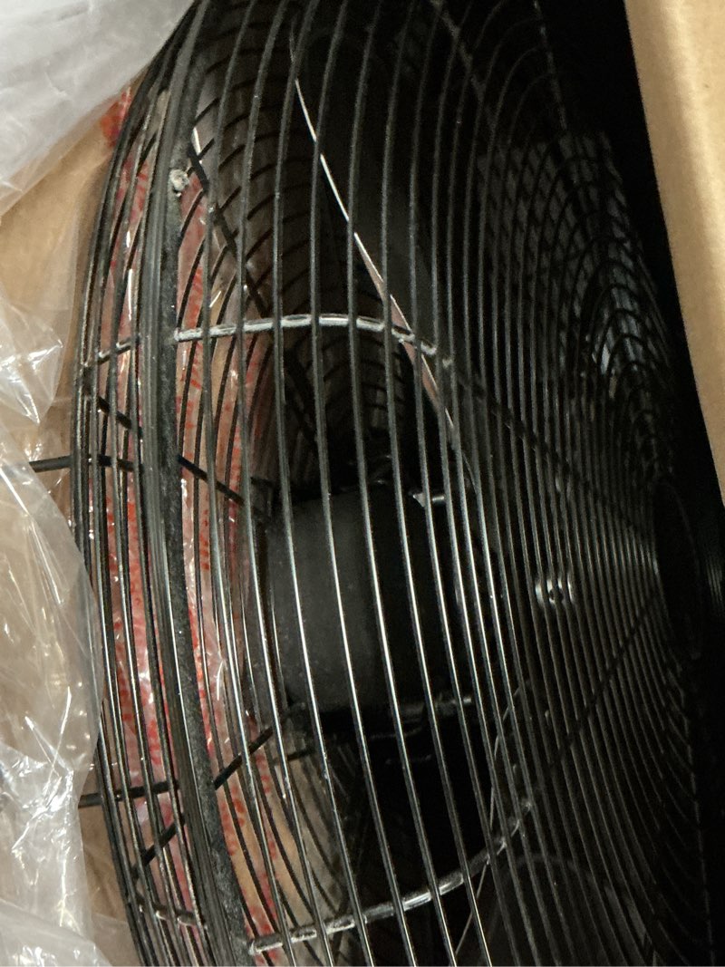 Condition photo showing Good Condition for utilitech 20-in 120-volt 3-speed high velocity indoor black floor fan