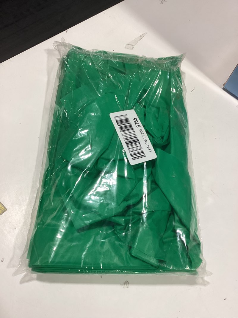 Condition photo showing As Is for smiry disposable table cloth - 10 pack, 54 x 108 inch waterproof rectangle tablecloths for parties, decorative plastic table cover, leakproof & sturdy, green green 54" x 108" - 10 packs