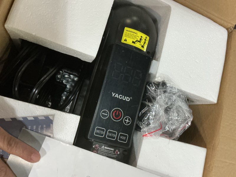 Condition photo showing As Is for under desk elliptical machine, elliptical leg exerciser as seen on tv for senior with remote control, portable quiet electric seated pedal and 12 adjustable speed, black