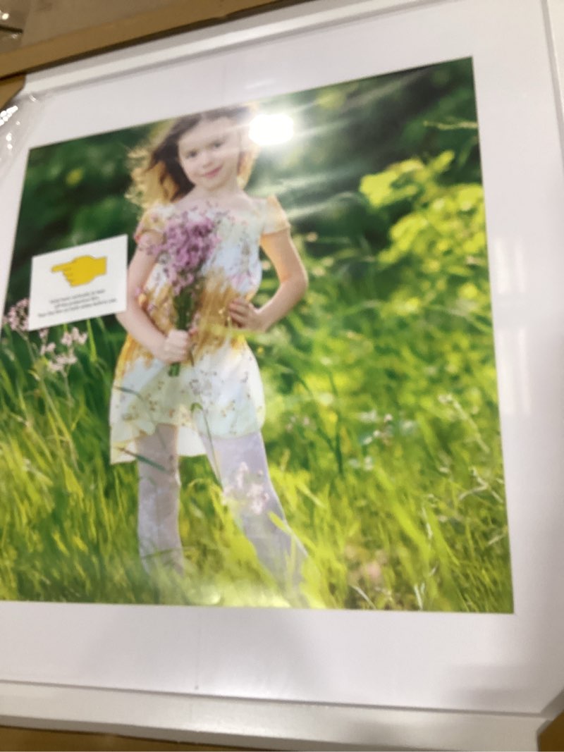 Condition photo showing item condition for 18x18 White Picture Frame Mat for 14x14 Photo Wall Mounting Poster Frame-1pcs White 18x18