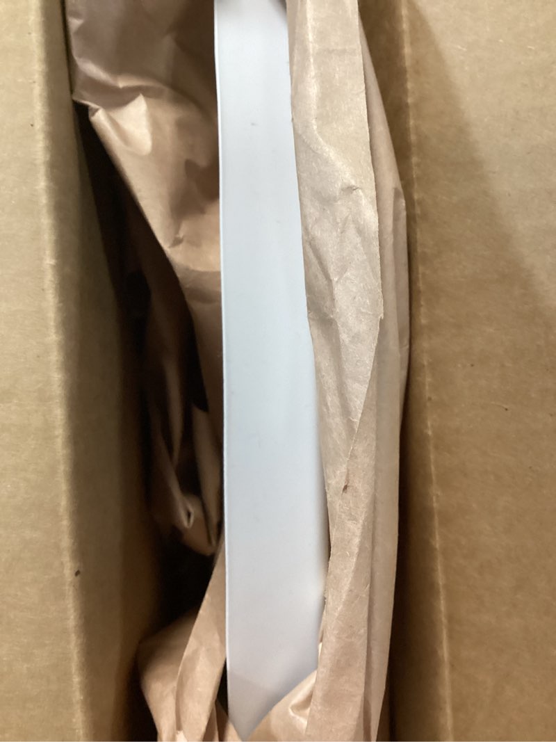 Condition photo showing As Is for 19"od x 3 1/2"id x 1 1/2"p traditional thermoformed pvc ceiling medallion (fits canopies up to 11 1/2") 19"od unfinished