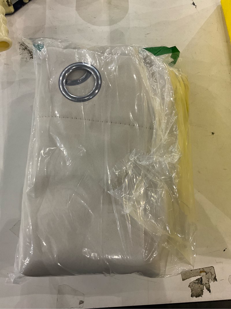 Biege window curtain