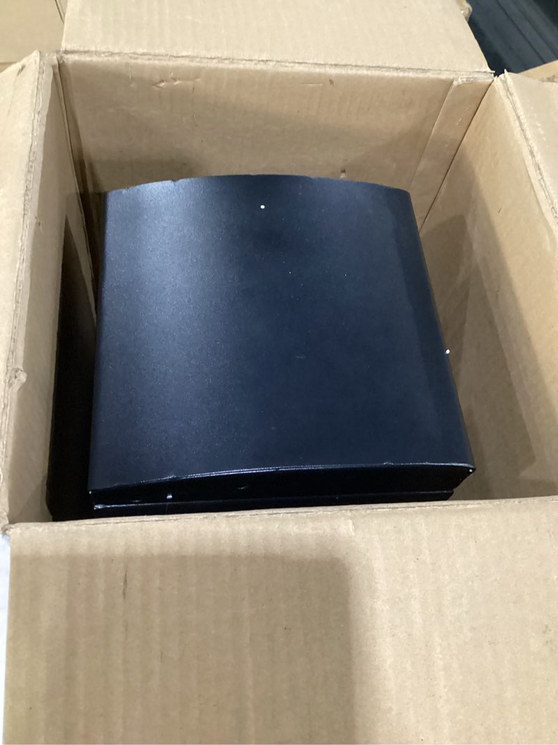 Condition photo showing As Is for masterbuilt® slow and cold smoker accessory attachment with removable ash tray for masterbuilt vertical bbq smokers in black, 10" x 10" x 18", model mb20100112 new version
