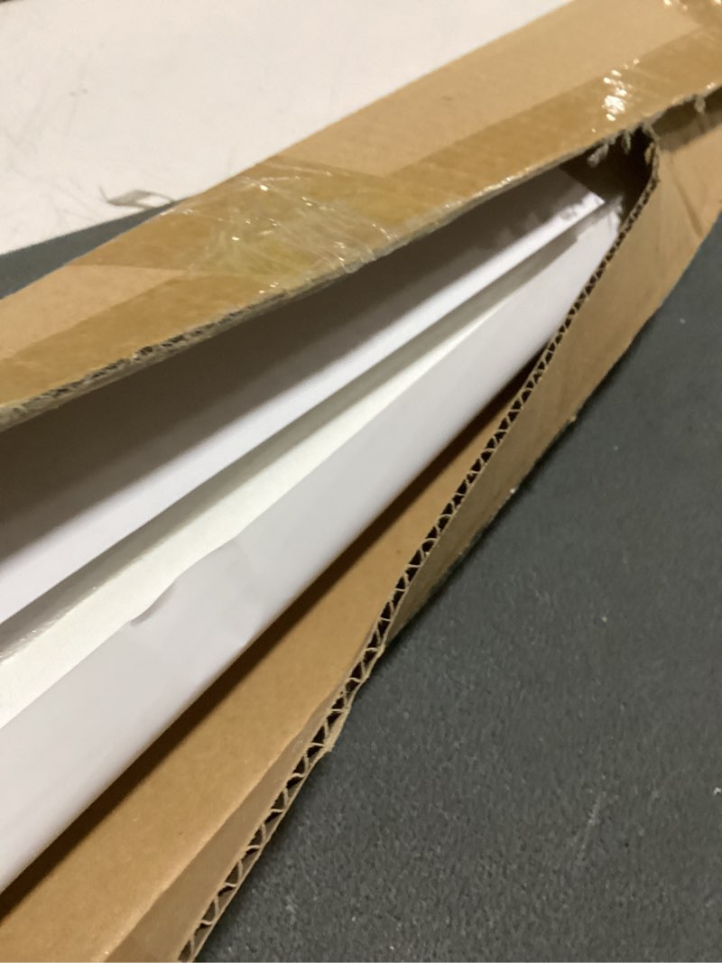 Condition photo showing Good Condition for colingmill 1 set peel and stick door moulding trim kit premade wall moulding panels flexible self adhesive 3d wainscoting panels for mirror window frame decor (16"x20") top 16"x20" and bottom 16"x20" 1