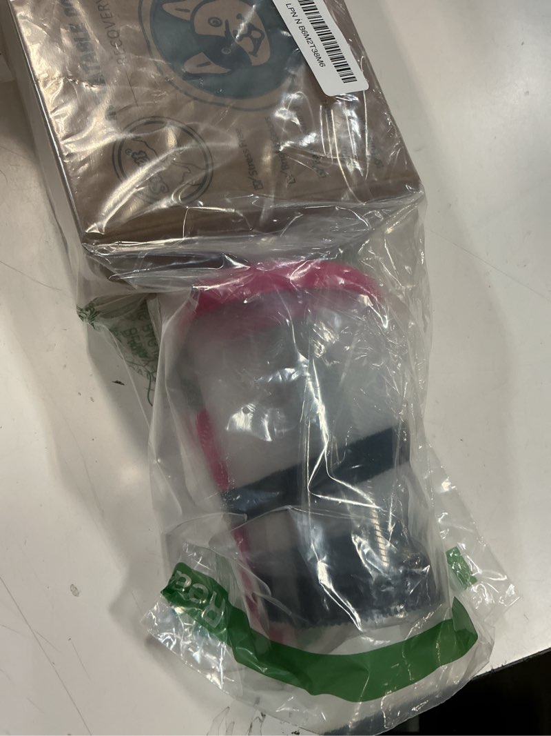 Condition photo showing Good Condition for Supet Raised Inflatable Dog Cone Collar to Stop Licking, Soft Dog Cone Alternative After Surgery, Doggie Neck Donut Collar for Small Medium Large Dogs Donut Pink L(Neck 12"-16")