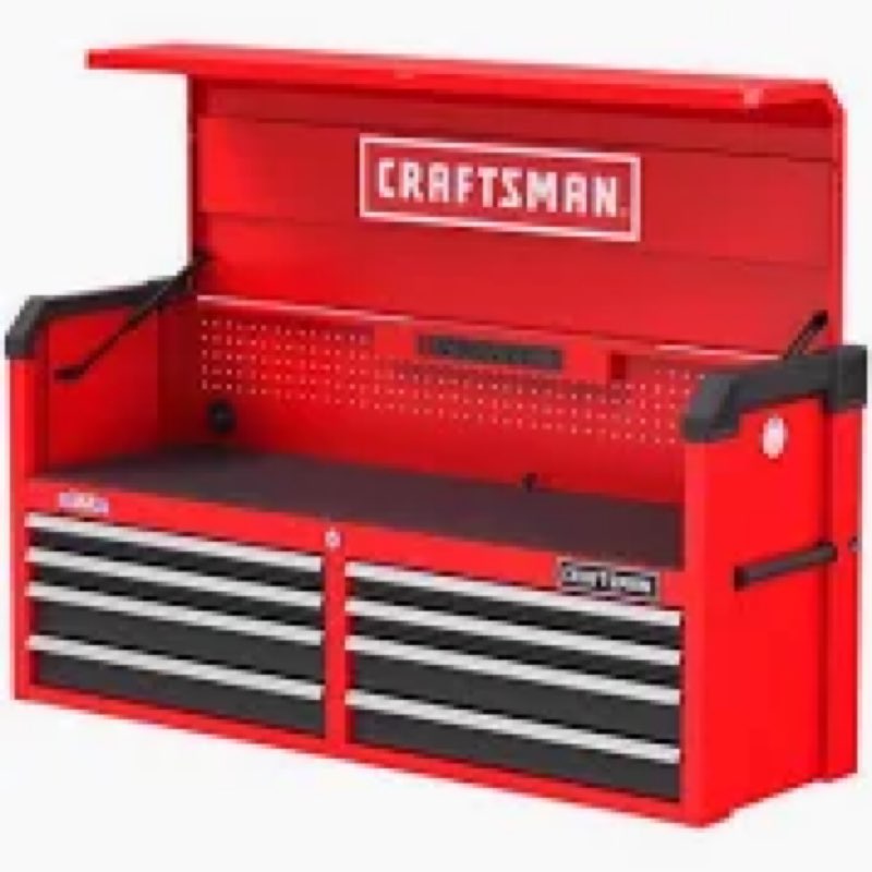 CRAFTSMAN 2000 Series 51.72-in W x 24.7-in H x 16.32-in D 8 -Drawer Steel Tool Chest ( Red and