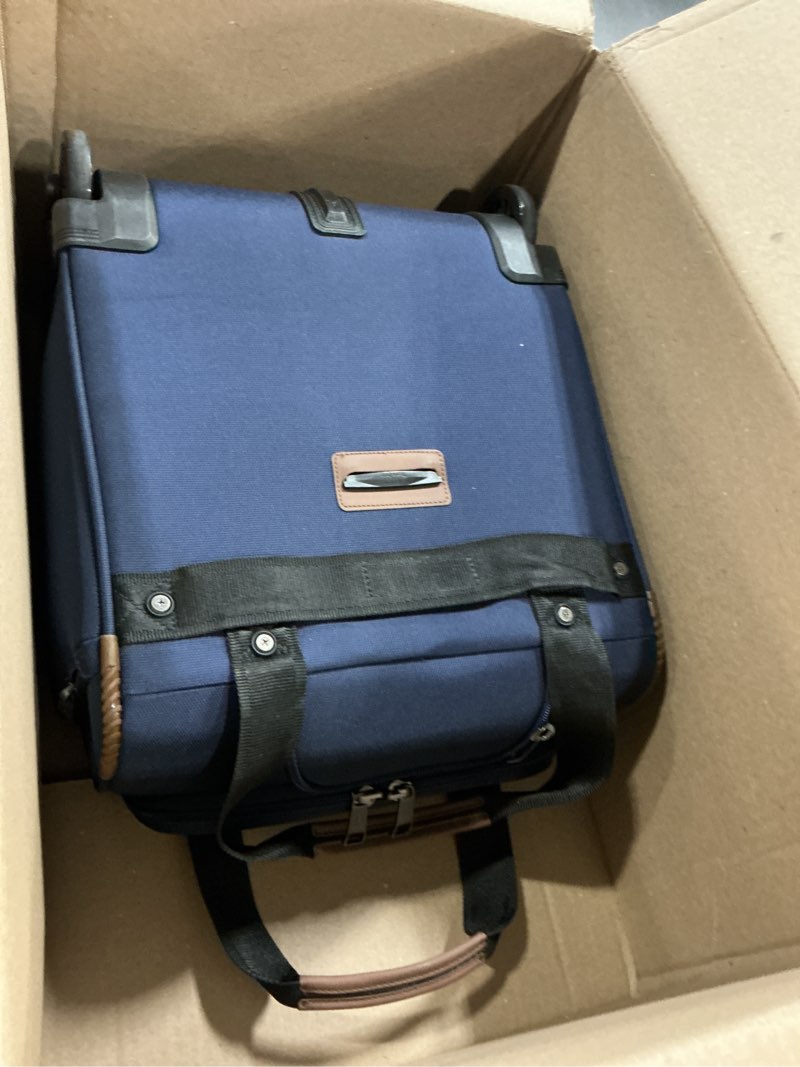 Condition photo showing Good Condition for travelpro crew classic lightweight softside luggage, rolling underseat carry on bag, 14" laptop or tablet sleeve, men and women, 17-inch, patriot blue carry-on 17-inch patriot blue