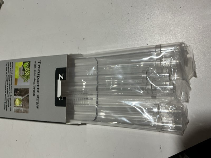 Condition photo showing Good Condition for zytc straws for yeti cup 30-42oz, reusable clear transparent drinking straws replacement for yeti straw lids, set of 6 with 2 cleaning brushes