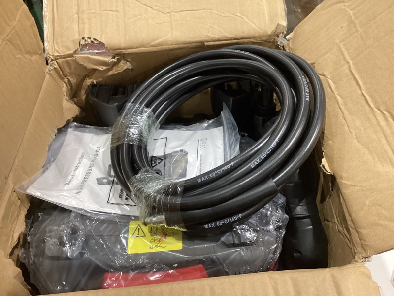 Electric Pressure Washer, 2.5 GPM Power Washer with 4 Quick Connect Nozzles & Foam Cannon, Portable High Pressure Washer Cleaning Machine for Cars Fences Driveways Patios