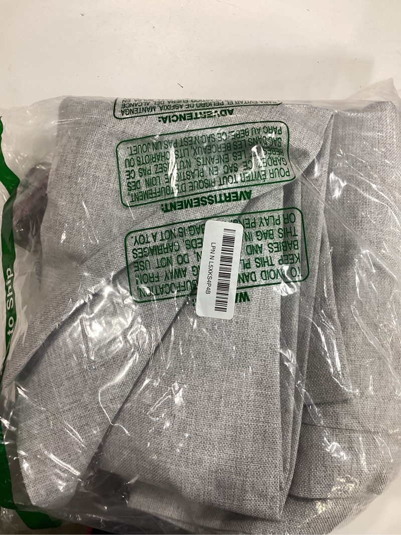 Condition photo showing New/Like New for BTTN Extra Long Fabric Shower Curtain - 72x90 Inch Linen Textured Heavy Duty Cloth Shower Curtain Set with 12 Plastic Hooks, Large Modern Hotel Luxury Polyester Shower Curtains for Bathroom, Gray/Grey Grey 72"W x 90"L (Pack of 1)