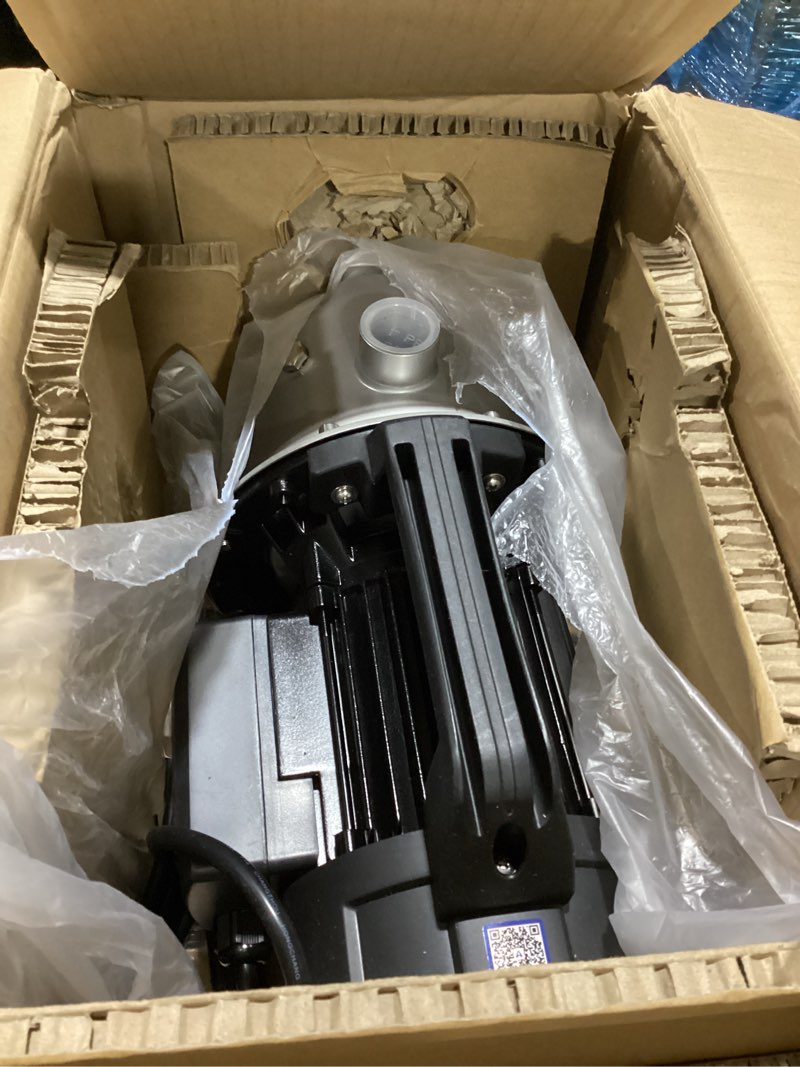 Condition photo showing As Is for aquastrong 1.6hp portable shallow well pump garden pump, 1320gph, 115v, stainless steel, sprinkler pump, water transfer draining irrigation pump, for lawn or garden…
