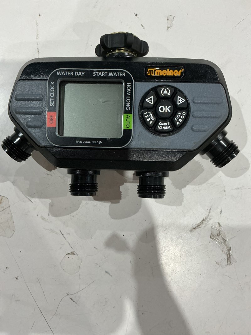 melnor 4 output port stationary digital hose end timer