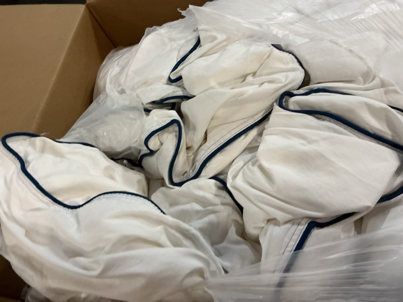 Condition photo showing New/Like New for Bedsure Comforter Duvet Insert - Quilted Comforters King Size, All Season Duvet, GentleSoft Down Alternative Bedding Blanket, with 8 Tabs, Gifts for Women/Men, White, King 90 x 102 Inches White King