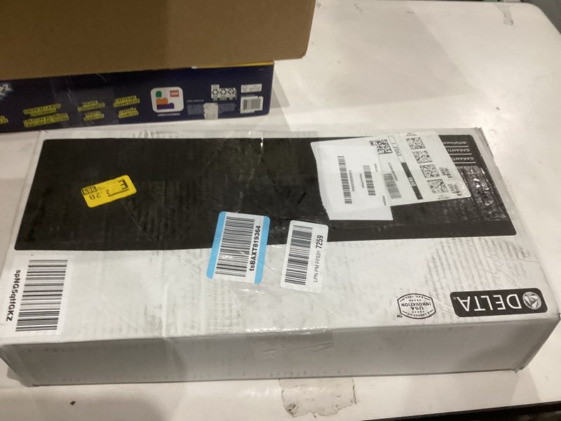 Condition photo showing New/Like New for Delta Nicoli Matte Black Bathroom Faucet 1 Hole, Single Hole Bathroom Sink Faucet for Vanity, Push-Pop Drain Assembly, Matte Black 15749LF-BL