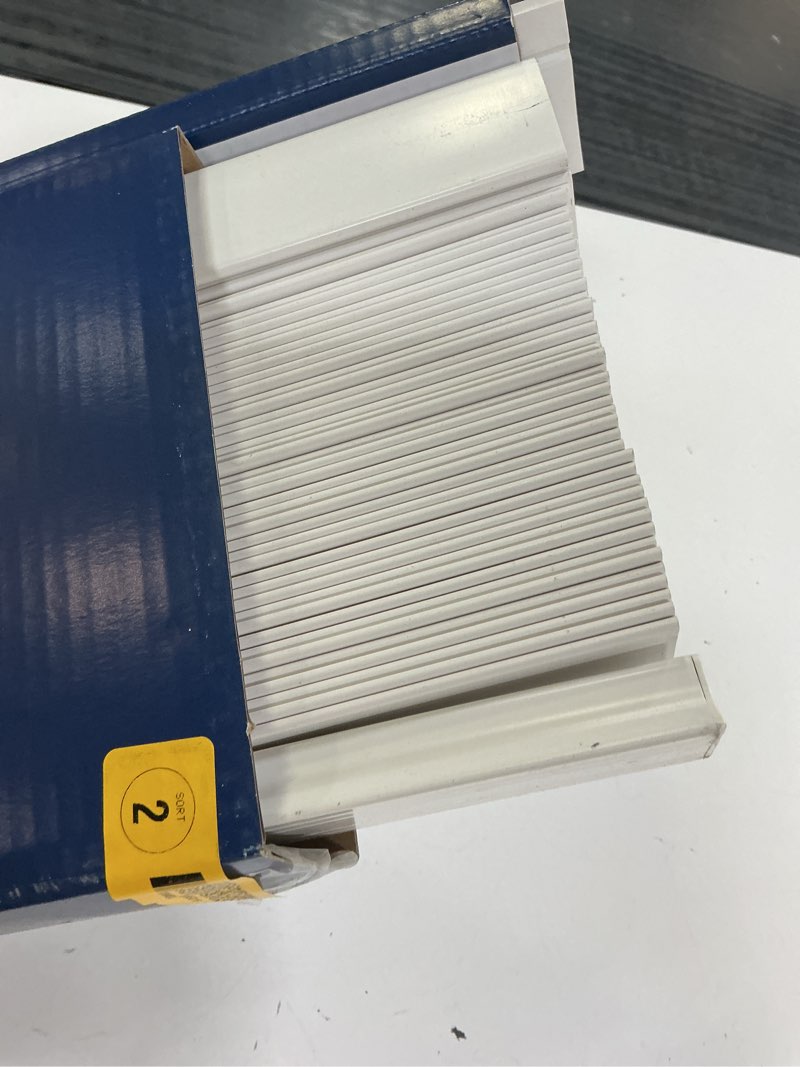 Condition photo showing Good Condition for levolor trim+go 2-in slat width 72-in x 72-in cordless white faux wood room darkening horizontal blinds