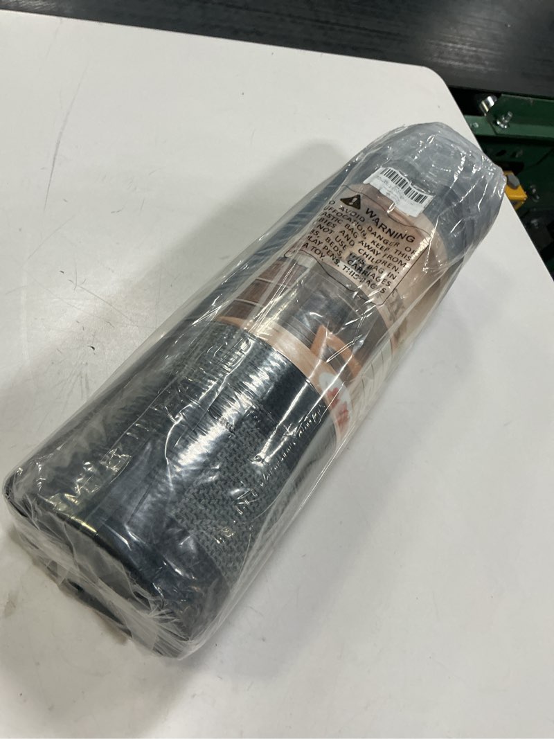 Condition photo showing Good Condition for Kitchen Runner Rugs Non Slip Washable, Super Absorbent Kitchen Mats for Floor, Linen-Look Woven Sink Mat Standing Mat, Easy Clean, Black Gray Checkered 17"x59" Black Gray 17"x59"