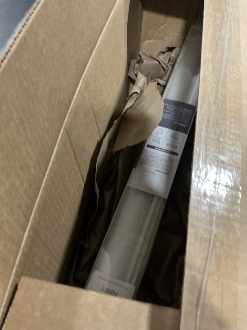 Condition photo showing Good Condition for AOSKY Blackout Roller Shades Cordless Blinds for Windows, Free-Stop Shades with Valance, Thermal Insulated Fabric, UV Protection, Blinds for Home and Office (29" W x 72" H, Linen Beige Linen Beige 29"W x 72"H