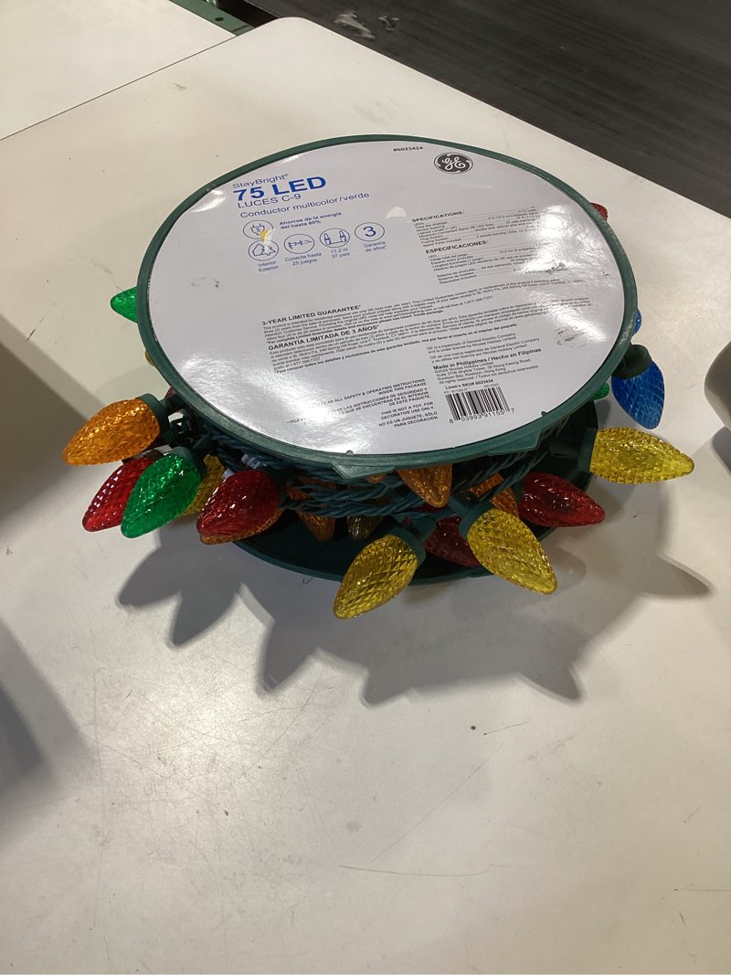 GE 75-count 37-ft StayBright Multicolor LED String Christmas