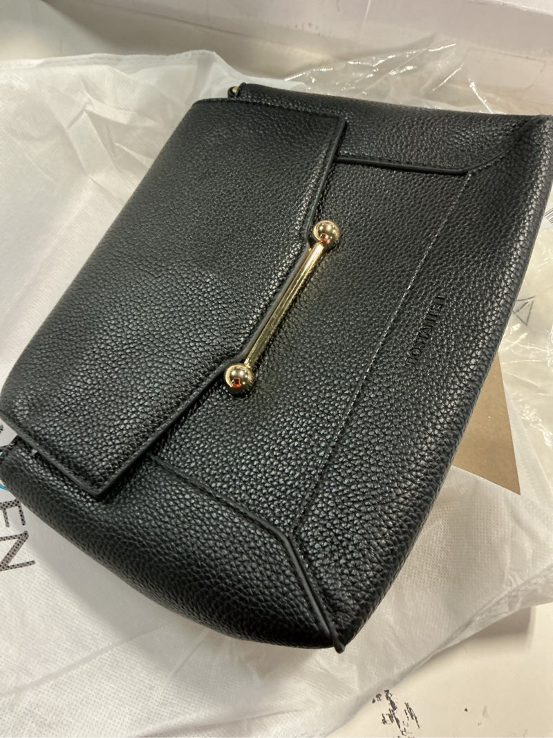 Condition photo showing New/Like New for bostanten crossbody bags for women vegan leather small purse with top handle shoulder handbags for everyday use black