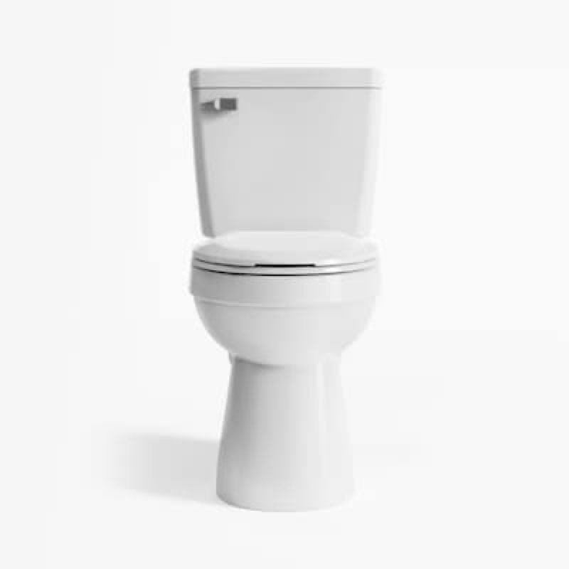 project source pro-flush white round chair height 12-in rough-in watersense 1.28 gpf 2-piece toilet