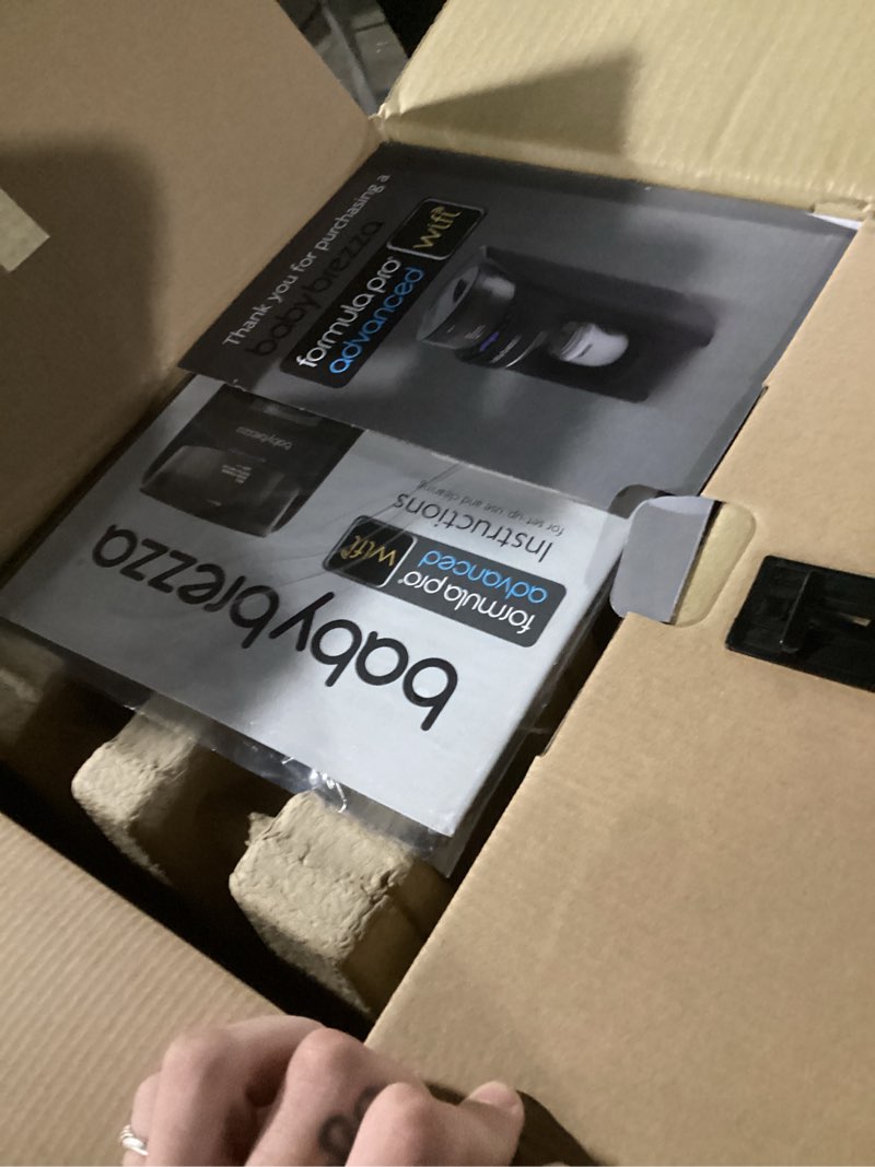 Condition photo showing New/Like New for Baby Brezza Formula Pro Advanced WiFi Formula Dispenser - Automatically Mix a Warm Formula Bottle From Your Phone Instantly – Easily Make Bottle With Automatic Powder Blending Machine, Black