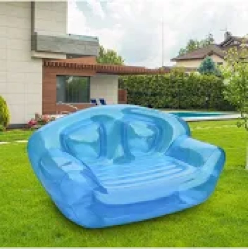 Inflatable Chair, Transparent Inflatable Couch Sofa Adult, 43.3'' x 33.5'' x 29.5'' Outdoor & Indoor