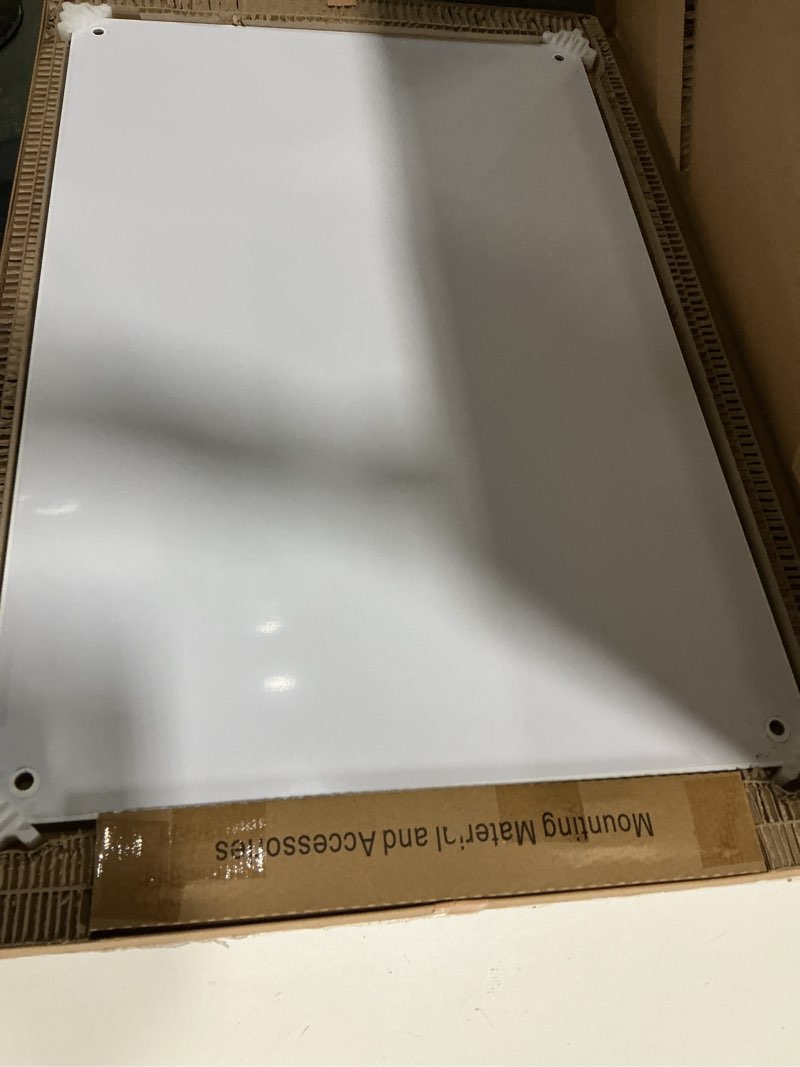 Condition photo showing Good Condition for TSJ OFFICE Glass Dry-Erase Board - 36 x 24 Inches Brilliance White Magnetic Glass Whiteboard, Wall M