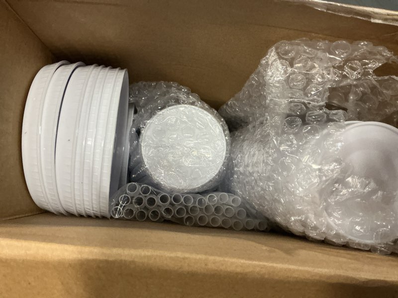 Condition photo showing Good Condition for Honeydak 30 Pack Tumbler with Straw and Lid Bulk Cups for Gifts Water Bottle Iced Coffee Travel Mug Cup Reusable Plastic Tumblers for Party Birthdays 24-27 oz (White Color) White Color 30