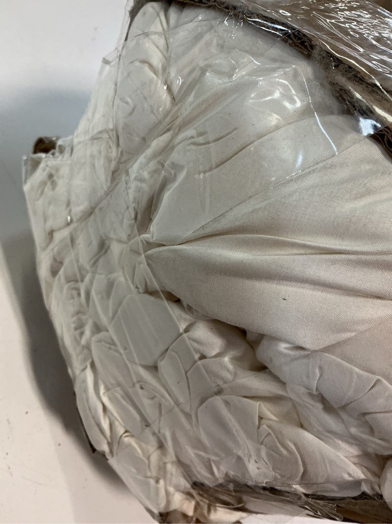 Condition photo showing Good Condition for muxhomo 7 pieces queen comforter set, soft bed in a bag queen size, all season bedding set with comforter, flat sheet, fitted sheet, pillowcases & shams, ivory queen(88"x 88") 02 - ivory