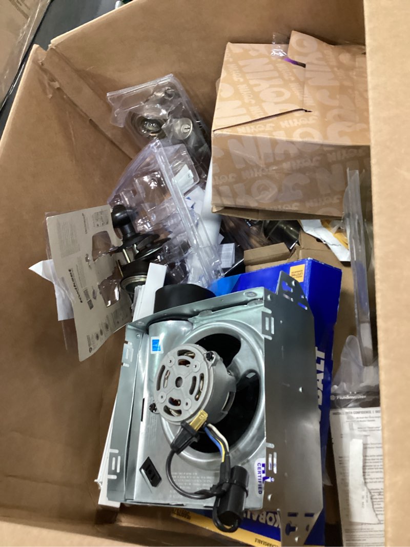 Condition photo showing As Is for Assorted Home Improvement Lot (Small Tools, Screw, Home Accessories, etc.)