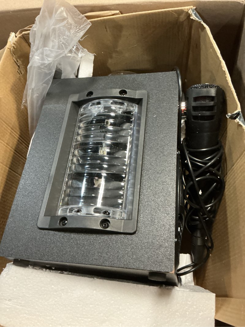 Condition photo showing Good Condition for earise t12 pro karaoke machine with 2 microphones, karaoke system with led lights, portable pa system bluetooth speaker for adults & kids, 3 microphone inputs