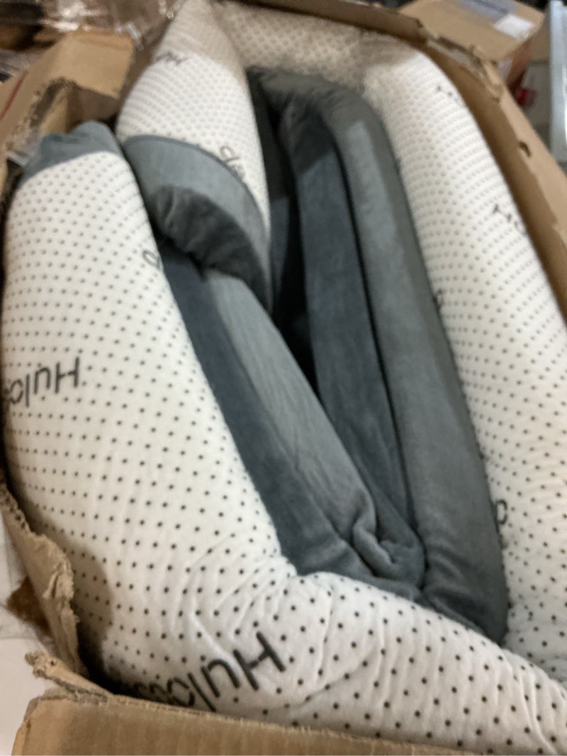 Condition photo showing As Is for Extra Large 79"x118" Baby Activity Play Mat for Floor, 1.3" Thick Elasti Foam for Tummy Time & Crawling, Non-Slip Nursery Rug for Infants, Toddlers & Kids, Tatami Style Mat for Yoga, Living Room, Classroom & Playroom (Dark Gray) Dark Grey 118"×79"×1.3"