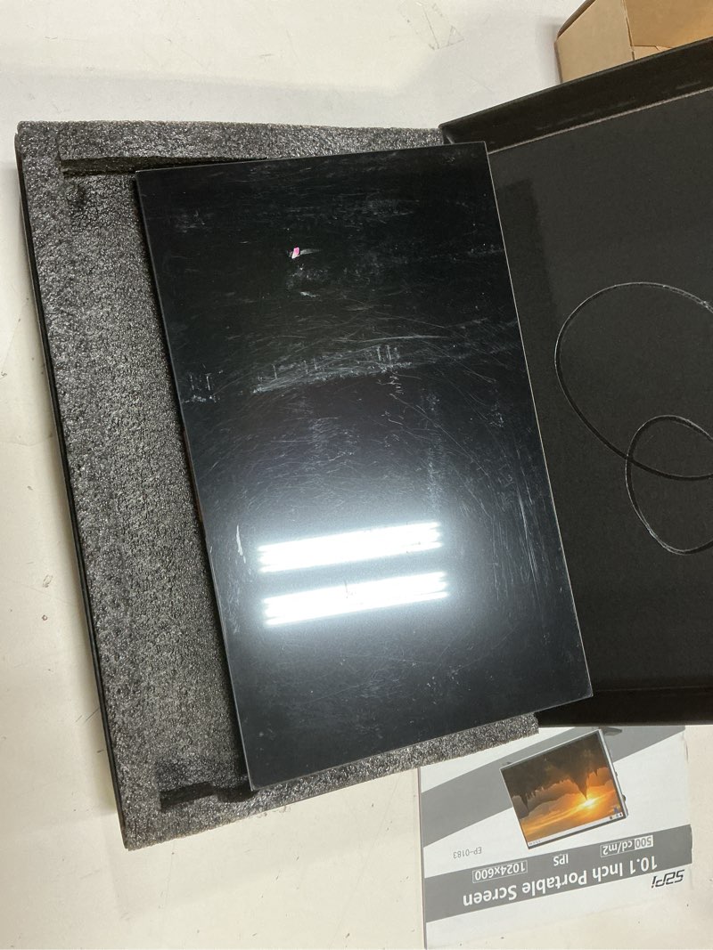 Condition photo showing Working Condition Verified for (missing stand)geeekpi 10.1 inch lcd screen for raspberry pi, 1024x600 ips lcd display, hdmi portable monitor for r